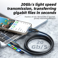 3.2 20-Gbit/s-Übertragungs rate mit vollem Funktions umfang 4K 60-Hz-HD-Bildschirmspiegelkabel Schnell ladung PD100W Großhandels daten übertragungs kabel