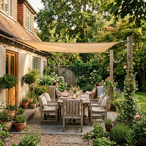 Voile d'<span class=keywords><strong>ombrage</strong></span> <span class=keywords><strong>rectangulaire</strong></span> en PEHD tissé pour patio, jardin, extérieur, camping, enroulable, vente chaude 2026 - Product Image 1