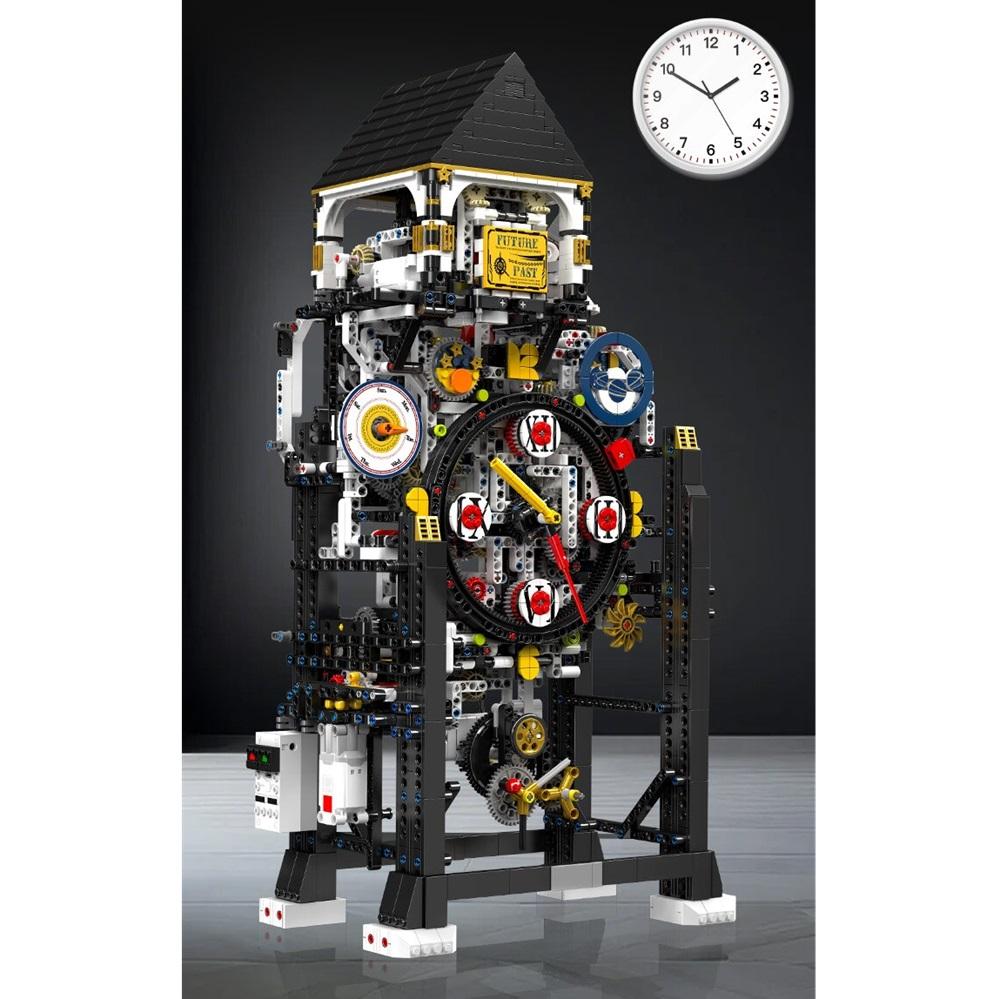 Analog Clock Lego Pendulum Clock Clock Block Educational Toy