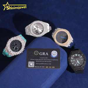 Certificat GRA Bijoux Hip Hop Boîtier de montre en argent 925 Iced Out Moissanite GA2100 Buss Down Watch Bezel Pass Diamond Tester - Product Image 5