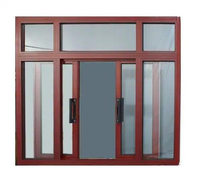 Ventanas Corredizas de Aluminio para Escuelas, Sistema de Ventanas Corredizas de Aleación de Aluminio para Exteriores de Casas con Mosquitera