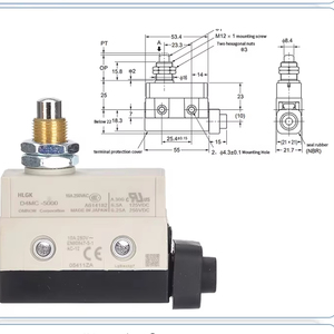 ไมโครสวิตช์รุ่น D4MC ซีรีส์ D4MC-2020 1020 5020 5040-N สวิตช์จำกัดระยะแบบกันน้ำ มีสินค้าในสต็อก D4MC IP67 ทราเวลสวิตช์ D4MC - Product Image 3