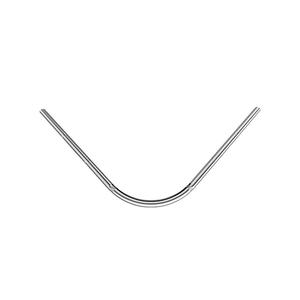 ราวม่านห้องน้ำสแตนเลสทรงโค้งรูปตัวแอลแบบไม่เจาะรูรูปทรงกึ่งรูปตัวยูพร้อมฟังก์ชั่นการอบแห้งเสื้อผ้า - Product Image 5