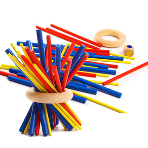 Gioco di Equilibrio Montessori per Bambini con Bastoncini Colorati, Set di Bastoncini in Legno per Attività e <span class=keywords><strong>Giochi</strong></span> Educativi - Product Image 1
