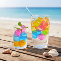Glaçons en plastique réutilisables à refroidissement rapide en gros pour boissons de bar et fournitures de fête