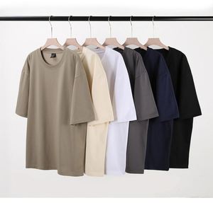 Camiseta de Cuello Redondo Extra Grande para Hombre, 100% Algodón Orgánico, 260 g/m², Cómoda, Suave, Estampado Largo, Nueva Colección Verano 2025, Económica - Product Image 1