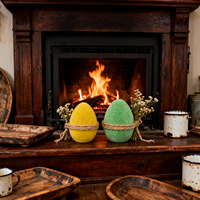 Décorations d'œufs de Pâques en polystyrène durables, colorées, faites à la main, très vendues, cadeaux de Pâques, ornements pour les fêtes de chasse aux œufs de Pâques