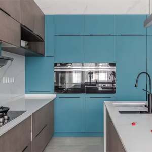 Kitchen Furniture Design Wood Veneer Melamine Finished Professional Kitchen Pantry Cupboard for Wholesales - Product Image 4