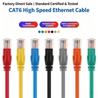 Cable de Conexión Ethernet LAN CAT6/CAT6E UTP OEM y ODM, Conductor Sólido CCA de 23AWG, 1.5m-5m, LSZH/PVC