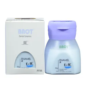 BAOT E-1B Tráng Men Răng Bằng Gốm PFM Nhà Phân Phối Vật Liệu Nha Khoa 50G Bột Sứ Phòng Thí Nghiệm Nha Khoa