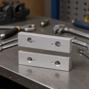 Mandril liso para tornillo de banco modular, 100 mm de longitud, pieza de repuesto de acero mecanizado de precisión - Product Image 3