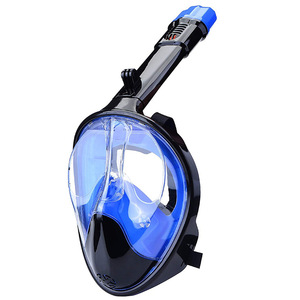 Máscara de buceo de cara completa con snorkel, vista de 180 grados, antivaho, correa ajustable para snorkel - Product Image 3
