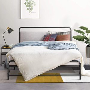 Cross-border wrought iron <b>bed</b>, reinforced and thickened, <b>double</b> luxury Nordic style master bedroom, Instagram-worthy minimalist - Product Image 1