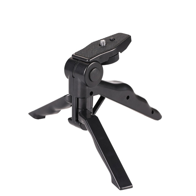 Portable Handheld Mini Tripod Tabletop Grip Tripod with 1/4" Screw for DSLR Camera, Action Cam, Smartphone Vlogging