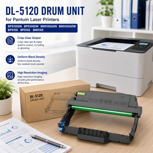 Unità Tamburo DL-5120 per Stampanti <span class=keywords><strong>Laser</strong></span> Pantum BP5100DN BP5100DW BM5100ADN BM5100ADW BP5100 BP5102 BM5105 - Product Image 2