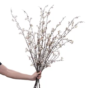 MW25300 yapay Berry kök şube Holly çilek noel ağacı noel çelenk süslemeleri çiçek düzenlemeleri için