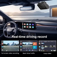 Caméra de tableau de bord 4G LTE HD avec caméras avant et arrière 1080P, application ICloudcar, surveillance à distance, streaming en direct, GPS 4G
