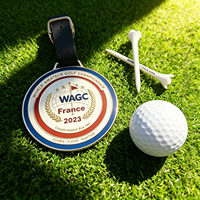 Tag Nama Tas Golf Kustom Bentuk Persegi Panjang Permukaan Halus Logam Tag Tas Anggota Golf