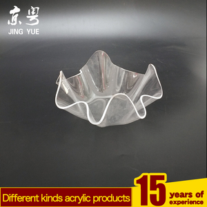 จานเสิร์ฟผลไม้อะคริลิครูปทรงดอกไม้แบบอะคริลิคใสเป็นมิตรต่อสิ่งแวดล้อมและรีไซเคิลได้ - Product Image 5