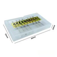 Accessoires de graveur pneumatique : Couteau à micro-incrustation à bord diagonal en acier au cobalt doré pour la gravure de bijoux