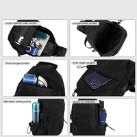 Sacs à bandoulière personnalisés avec charge USB, messager pour hommes, sac à bandoulière, ceinture, plate-forme de poitrine, sac pour hommes