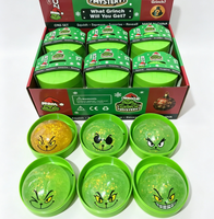 Jouet anti-stress Grinch Monstre Vert de Noël en TPR, phosphorescent, à remontée lente, Squishy, boîte surprise, cadeau