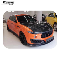 Capot moteur en fibre de carbone sèche style M pour Maserati Levante 2016+ Kit de conversion amélioré
