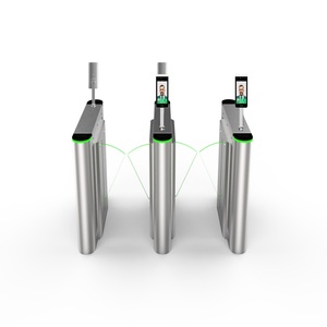 Kiểm soát truy cập hệ thống sinh trắc học nhận dạng khuôn mặt eo chiều cao cho người đi bộ giao thông Flap Barrier <span class=keywords><strong>Gate</strong></span> cho tàu điện ngầm đường sắt - Product Image 2