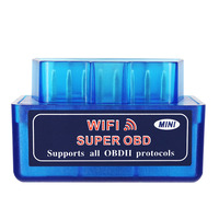 Herramienta de diagnóstico de coche Super Mini ELM327 V2.1, Bluetooth, Compatible con OBD2, escáner Wifi ELM 327 V1.5 en Android IOS, lector de código OBD II
