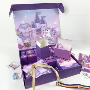 Caja de regalo personalizada para niñas, calendario de cuenta atrás de Navidad de 24 días, regalos, accesorios de unicornio a la moda, caja de calendario de Adviento para niños - Product Image 3