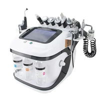 Nouveau 10 en 1 Hydra Deep Cleaning Oxygen Jet Aqua Peel Facial Water H2O2 Adoucissant Beauté Machine Oxygène Facial Machine