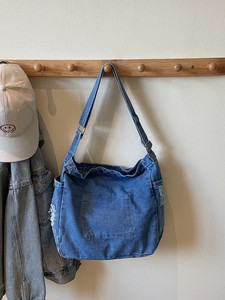 Vintage Denim Artistic Girl Commuting Crossbody <b>Bag</b> for Female <b>College</b> Students Shopping Leisurely Style Single Strap Portable - Product Image 4
