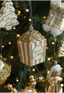 Décorations <span class=keywords><strong>de</strong></span> Noë<span class=keywords><strong>l</strong></span> en plastique doré scintillant style INS, décorations suspendues en forme <span class=keywords><strong>de</strong></span> bonbons et <span class=keywords><strong>de</strong></span> dessins animés pour arbre <span class=keywords><strong>de</strong></span> Noë<span class=keywords><strong>l</strong></span> et fêtes - Product Image 6