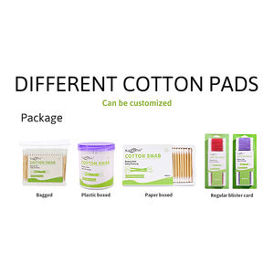 Düşük fiyat özel kozmetik coton-tige özelleştirilmiş Q ipuçları pamuk kulak tomurcukları beyaz makyaj pamuğu ile kağit kutu Swabs - Product Image 6