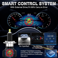 60W Focos Auto Led faros delanteros H1 H7 H8 H11 9005 HB3 9006 HB4 9012 HIR2 coche Led bombillas de luz antiniebla LED
