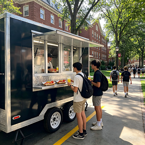 Nouvelle remorque alimentaire mobile avec cuisine complète, camionnette à pizza, café, glaces, hot-dogs, chariot BBQ de 134 pieds entièrement équipé - Product Image 2