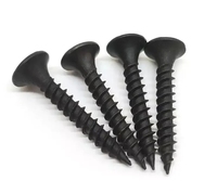 Vis à cloison sèche YPH Phillips à tête trompette noire, haute qualité, bon prix, M3, acier zingué, titane, métal inoxydable, pouces et métrique