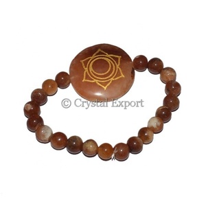 Chakra Engraved Healing <b>Bracelets</b>/Chakra <b>Bracelets</b> Prices - Product Image 1
