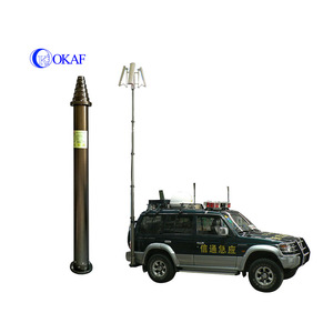 Torre di Telecomunicazione con Controllo Remoto Wireless RS485, Palo Telescopico Pneumatico in Alluminio da 10m per Sorveglianza Mobile - Product Image 2