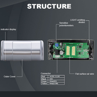Sensor Microwave Optik Turtech MS02 untuk Pemantauan Posisi dengan Ketinggian Pemasangan Maksimal 4m Tegangan Maksimal 24v