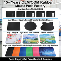 Tapis de souris en caoutchouc naturel OEM/ODM, forme personnalisée, pour jeux, tapis de bureau vierge pour sublimation