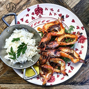 Platos de cena personalizados hechos a mano, vajilla de porcelana de estilo <span class=keywords><strong>italiano</strong></span>, plato de cerámica para restaurante - Product Image 2