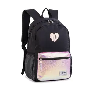 Дизайнерский стильный школьный рюкзак из искусственной кожи для девочек на каждый день, блестящий голографический рюкзак для книг, рюкзак, сумка для женщин