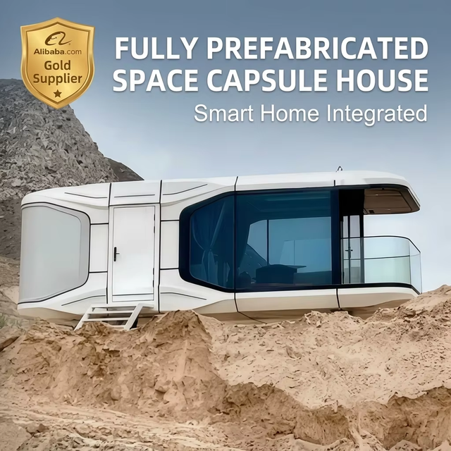 Customizable Luxury S115 Space Capsule House 38m2 Modern Prefab Modular Home for Airbnb Resort and Villa