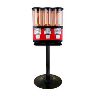 Ba đầu nảy bóng viên nang đồ chơi kẹo cao su kẹo ngọt Máy bán hàng tự động với đứng - Product Image 2