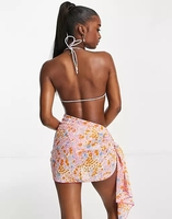 Sarongs hawaianos impresos personalizados Sarongs de playa de buena calidad Sarongs de flores tropicales
