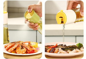 2025 nouveau double usage cuisine cuisson Flip Cap distributeur d'huile d'olive personnalisé Transparent vaporisateur bouteille d'huile pour <span class=keywords><strong>vinaigre</strong></span> Sauce soja - Product Image 6