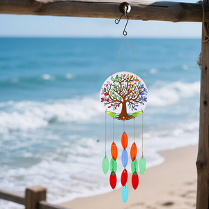 Sáng Tạo Kính Cuộc Sống Cây Gió Chuông Mặt Dây Chuyền Trang Chủ Trang Trí Tường Cửa Sổ Treo Sơn Cho Trẻ em' Phòng - Product Image 4