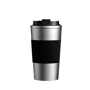 Leather Cased Coffee Mug 510ml Leak Proof Insulated Travel Cup Outdoor Portable Stainless Steel Tumbler - Product Image 4