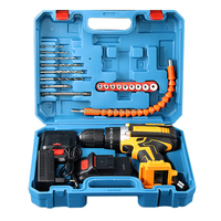 Nuevo Taladro Inalámbrico Multifuncional de 21V y 1.2AH con Batería de Litio, Kit Combinado con Mandril de 10mm, Herramienta Doméstica para Artesanos y Mecánicos
